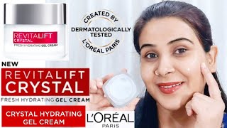 LOreal PARIS REVITALIFT CRYSTAL FRESH HYDRATING GEL CREAM FOR BRIGHT CRYSTAL CLEAR SKINloreal [upl. by Yeblehs]