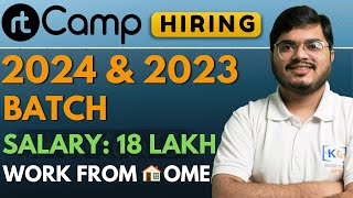 RT CAMP Work From Home Hiring for 2024 amp 2023 Batch  Salary 18 Lakh  RT CAMP Off Campus Drive [upl. by Etnuhs684]