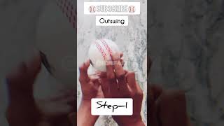 Outswing Bawling using fingers ⚾😎 easy tricks cricket shorts [upl. by Philina611]