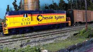 Chessie GP9 at the Water Tower [upl. by Adlare856]