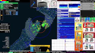 GlobalQuake M50 12km Depth Moderate Shaking Seddon 11024 1749 [upl. by Idnek]