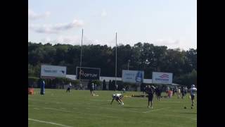 Martellus Bennett Makes Onehanded Catch In Practice [upl. by Annodahs]