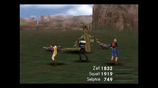 Final Fantasy VIII Remastered 020 Dollet Region Farming Dragon Skins from Anacondaurs [upl. by Hesky]