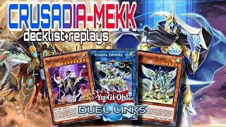 CRUSADIA MEKKKNIGHT WITH KAIJU DECK IN RANK DUEL IN YuGiOh Duel Links [upl. by Ainiger]