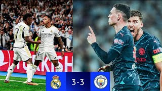 Real Madrid vs Manchester City 33 UCL highlights 2024  Rodrygo goal  Foden goal [upl. by Arahas]