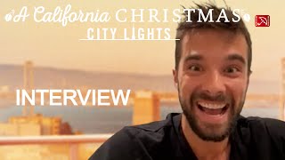 Josh Swickard A CALIFORNIA CHRISTMAS CITY LIGHTS interview 2021  Lauren Swickard Netflix [upl. by Tannenwald]