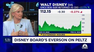 Disney CEO Bob Iger has fundamentally restructured the company says board member Carolyn Everson [upl. by Nagek]