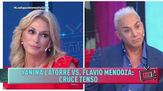 Yanina Latorre VS Flavio Mendoza  Cruce tenso [upl. by Dodi]