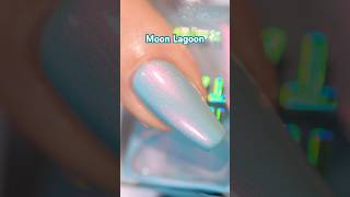 The most serene mermaid polish🧜‍♀️ Moon Lagoon microshimmer application💅 Holo Taco [upl. by Aratas475]