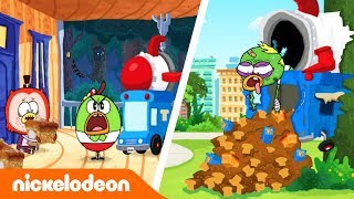 Breadwinners  Buhdeuce y SwaySway Pelean  Nickelodeon en Español [upl. by Ameekahs221]