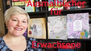 VLOG  Ausmalbücher für Erwachsene  Entspannung garantiert  LadyoftheBooks [upl. by Oecile538]