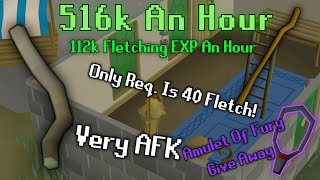 OSRS Money Making Method  516K AnH  112K Fletching EXP  Cuttin Twigs [upl. by Nylleoj]