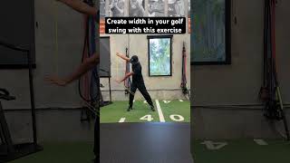 Ingrain a wider golf swing with this exercise golf golfexercise golffitness [upl. by Meensat184]