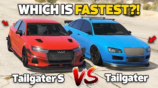 GTA 5 ONLINE  TAILGATER S VS TAILGATER WHICH IS FASTEST  SPEED TEST [upl. by Sremlahc]