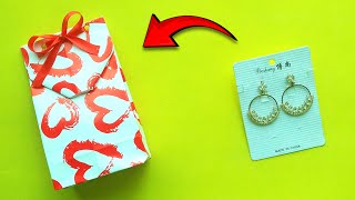 How to Pack Accessories for Gift Without a Box  Easy and Simple Ideas to Wrap Jewelry [upl. by Kcirdef]