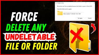 SOLVED How To Delete Files That Cannot Be Deleted In Windows 111087  Force Delete ANYTHING [upl. by Akihsan]