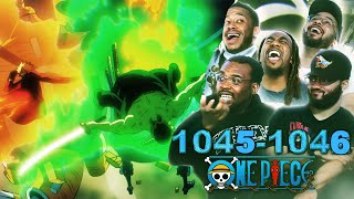 SANJI VS QUEEN amp ZORO VS KING BEGINS One Piece Eps 10451046 Reaction [upl. by Budde]