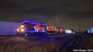 CPKC Holiday Train 02H w CP GP20CECO 2246  Monroe Blvd in Taylor MI 112524 [upl. by Arianna612]