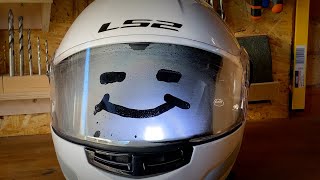 Installing Pinlock Insert on LS2 Strobe Helmet [upl. by Davilman790]