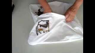 Make a pillow case out of a dress shirt  OWIMO Design Upcycling [upl. by Assylem]