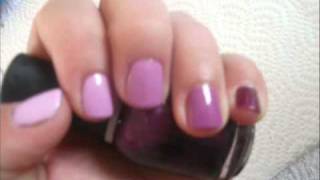 Gradient Purple Ombré Nails  Ongles Ombrés [upl. by Oba909]