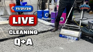 LIVE Rug Washing  QampA  AMA rugcleaning cleanwithme [upl. by Nortad846]