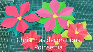 Christmas decorations Poinsettia [upl. by Marlen]