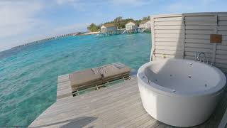 Centara Ras Fushi Resort amp Spa Maldives I Deluxe Spa Over Water Villa I Room Tour I Maldives [upl. by Crescantia]