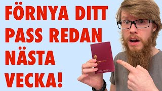 Passport renewal in Sweden  all systems OVERLOADED How to book a time slot [upl. by Karin]