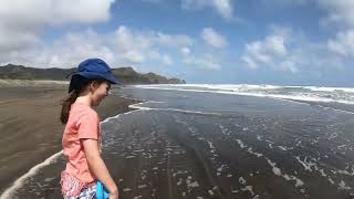 Exploring the stunning beauty of Bethells Beach part 7 🌊✨ BethellsBeach NZAdventures BeachVibes [upl. by Feld223]