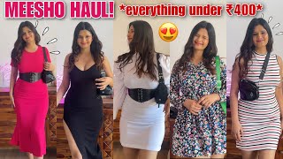 Meesho Dresses Haul Under ₹400💕 Trendy Birthday Dresses Starting at Rs243  Rupal Yadav meesho [upl. by Ahcorb]