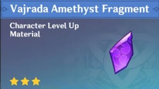 HOW TO GET VAJRADA AMETHYST FRAGMENT Genshin Impact [upl. by Muire]