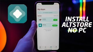 How To Install AltStore WITHOUT COMPUTER Sign Unc0ver FOREVER [upl. by Eiuqnimod596]