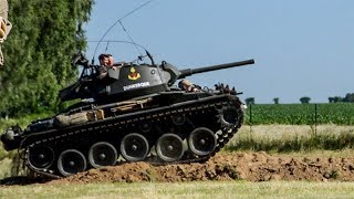 M24 Chaffee in action Locomotion en Fête 2019 [upl. by Irneh250]