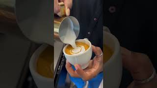 Heart latte art video coffeeartist iamcoffeeartist baristalife heartvideo coffeeart artist [upl. by Ecnerolf554]