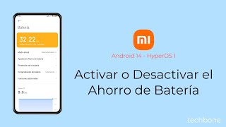 Activar o Desactivar el Ahorro de Batería  Xiaomi Android 14  HyperOS 1 [upl. by Siuqaj519]