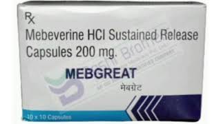 MEBGREAT Capsule Mebeverine HCI Sustained Release Capsules 200 mg [upl. by Cirad]