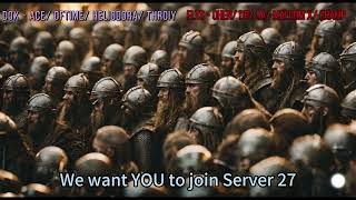 Viking Rise Server 27  Migration Recruitment for T6 above [upl. by Radek]