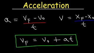 Physics  Acceleration amp Velocity  One Dimensional Motion [upl. by Alset]