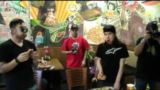 4 Person 50lb Pizza Eating Challenge [upl. by Sorodoeht]