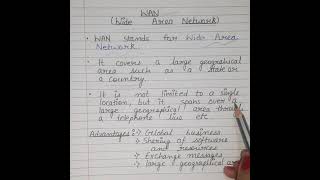 WAN  Wide Area Network  Types Of Computer Networks  shorts computernetwork WAN [upl. by Gisser]