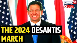 Desantis Budget Announcement Prompts Questions Over Guvs 2024 Ambitions I Desantis Vs Trump 2024 [upl. by Odlanir]