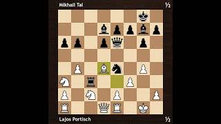 Lajos Portisch vs Mikhail Tal  Amsterdam Interzonal 1964  Round 2 [upl. by Alet]