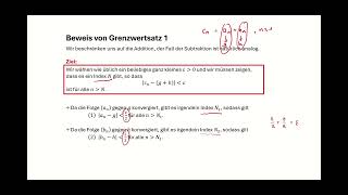 Grenzwertsatz 1 Beweis [upl. by Burgess]