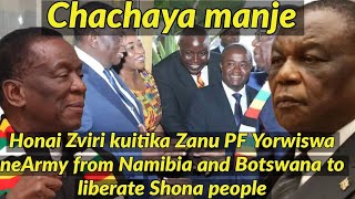 Honai Zviri kuitika Zanu PF Yorwiswa neArmy from Namibia and Botswana to liberate Shona people 🇿🇼🇿🇼 [upl. by Uta]