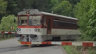 Słowacki motorak 8130241 odjeżdża ze stacji Párnica [upl. by Corella]