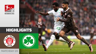 Saad Scores Twice  FC St Pauli  Greuther Fürth 32  Highlights  Matchday 20  BL 2 2324 [upl. by Demp]