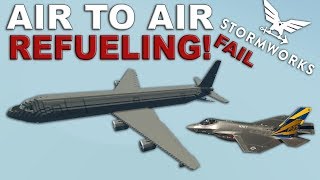 AIRTOAIR REFUELLING Fail  Multiplayer  Stomworks Build and Rescue [upl. by Oicatsana]