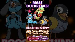 BOOSTED SHINY amp MARK CHANCE Riolu Comfey amp Wattrel Mass Outbreaks pokemonscarletandviolet [upl. by Campney]