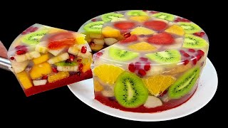 Nur Wasser und Obst Leckeres und gesundes Dessert ohne Gelatine und Backen in 5 Minuten [upl. by Ahcilef]